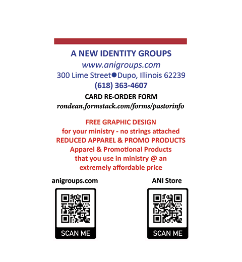 2028 Pastor ID Card | ANI Group